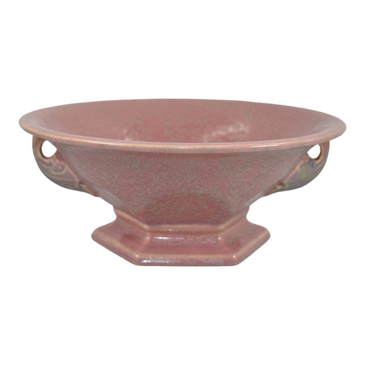 Roseville Tuscany Pink 1927 Vintage Art Deco Pottery Ceramic Bowl 172-9