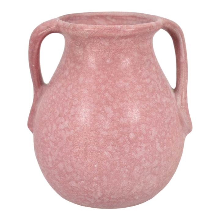 Weller Nile 1930s Vintage Art Deco Pottery Mottled Pink Glaze Variant Vase