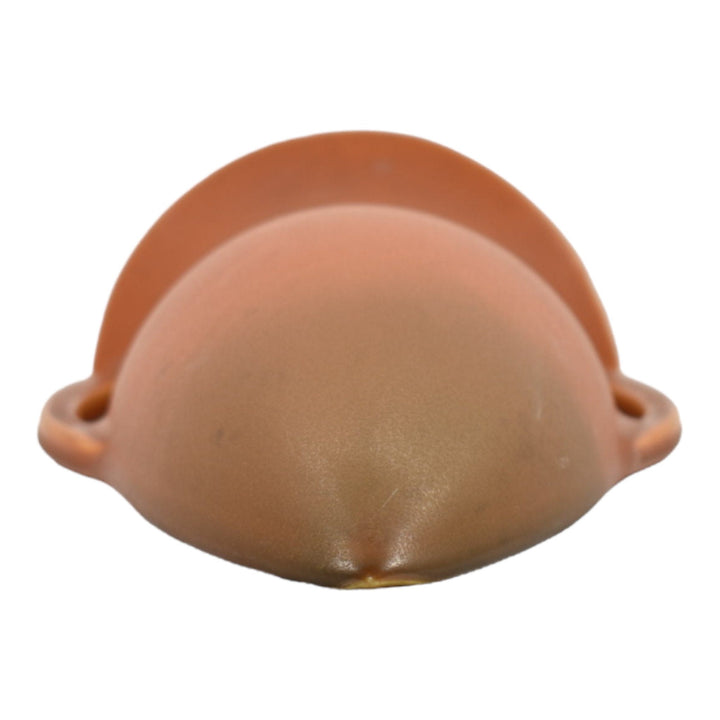 Roseville Rosecraft Burnt Orange 1920 Art Pottery Ceramic Wall Pocket 1237-10 - Just Art Pottery