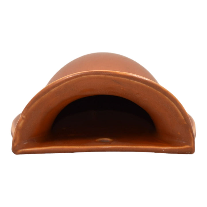 Roseville Rosecraft Burnt Orange 1920 Art Pottery Ceramic Wall Pocket 1237-10 - Just Art Pottery