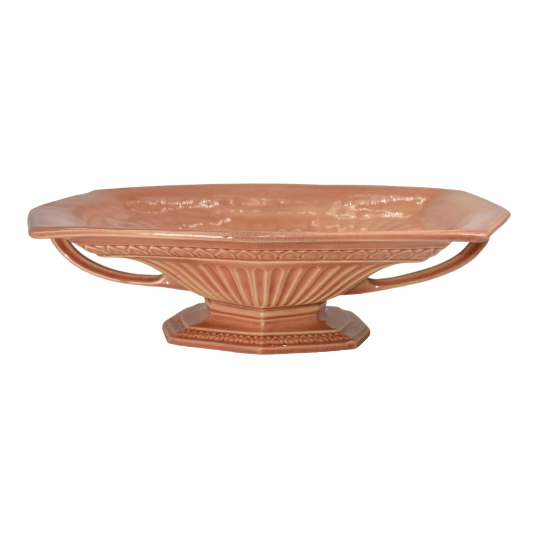 Roseville Savona Pink 1929 Vintage Art Deco Pottery Ceramic Console Bowl 184-12