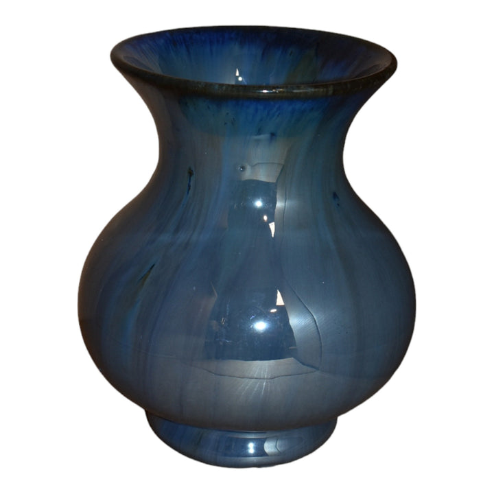 Fulper 1917-23 Arts And Crafts Pottery Blue Flambe Ceramic Vase 563