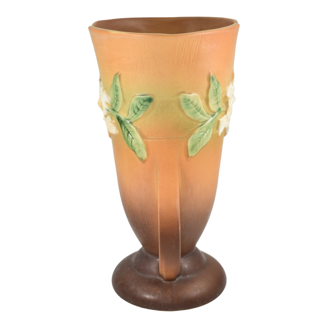 Roseville Gardenia Tan 1950 Mid Century Modern Art Pottery Ceramic Vase 687-12