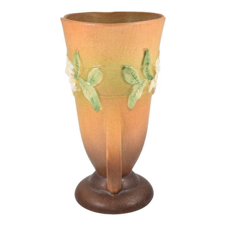 Roseville Gardenia Tan 1950 Mid Century Modern Art Pottery Ceramic Vase 687-12