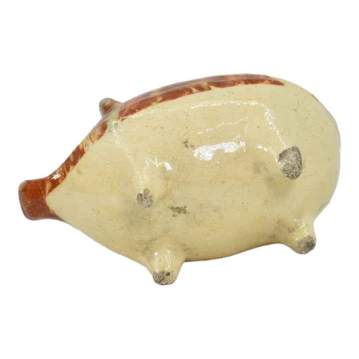 American Vintage Pottery Majolica Blended Ceramic Stoneware Pig Coin Bank