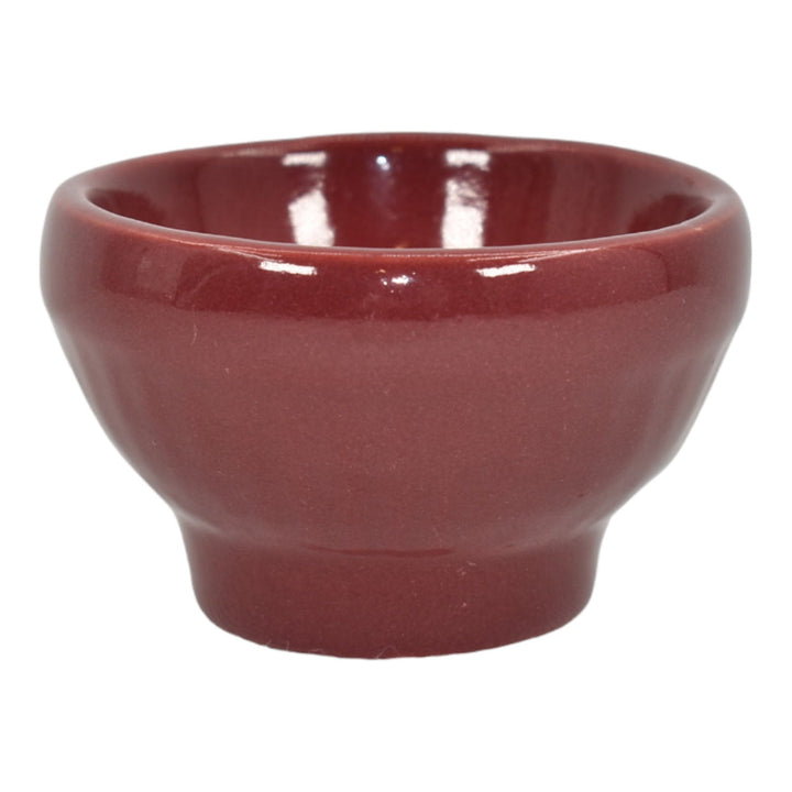 North Dakota School of Mines UND Vintage Hand Made Pottery Red Ceramic Bowl