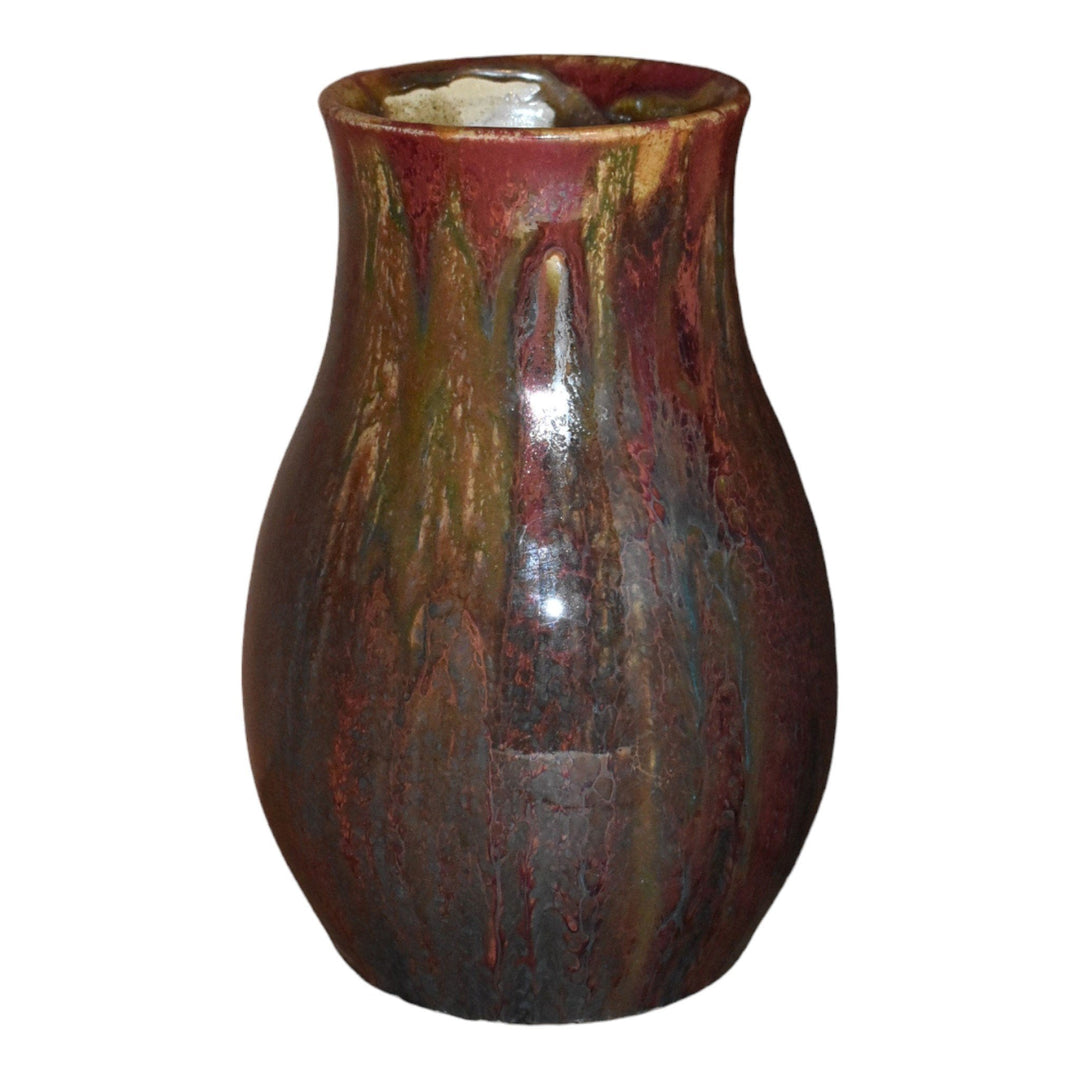 Dedham Hugh Robertson Vintage Pottery Experimental Oxblood Red Ceramic Vase 202