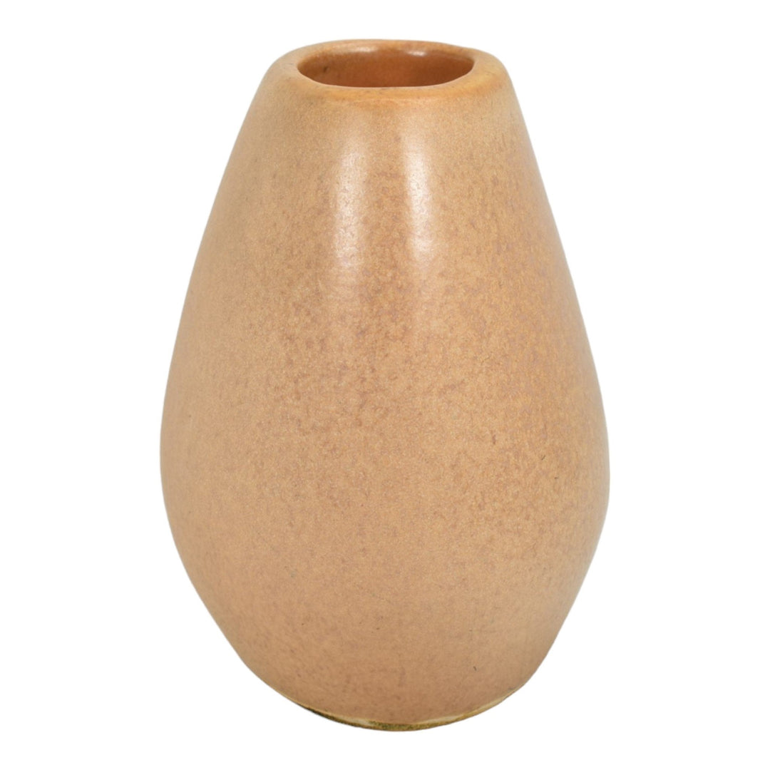 Russel Wright Bauer Vintage Mid Century Modern Pottery Tan Brown Ceramic Vase