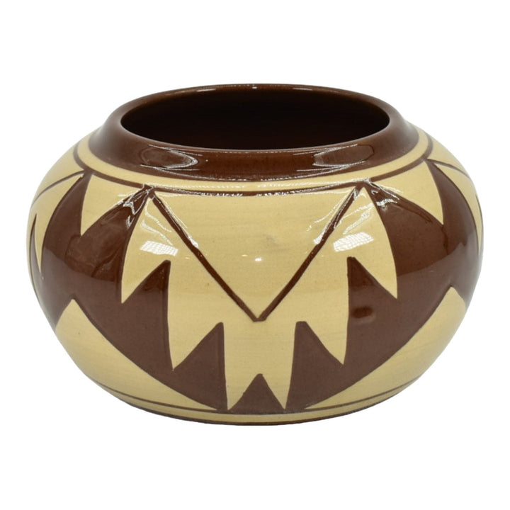 Pine Ridge Sioux Dakota Art Pottery Hand Made Native American Bowl Cottier