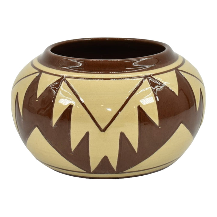Pine Ridge Sioux Dakota Art Pottery Hand Made Native American Bowl Cottier