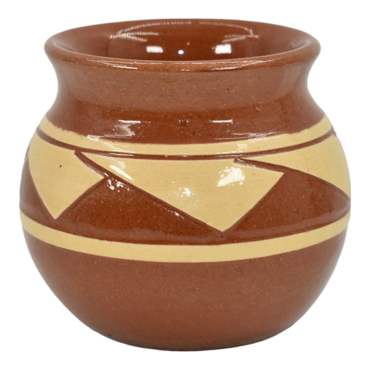 Pine Ridge Sioux Dakota Art Pottery Hand Made Native American Vase Cottier - Just Art Pottery