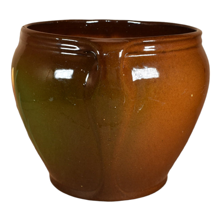 McCoy Loy-Nel-Art 1900s Pottery Standard Glaze Crocus Jardiniere Planter 205 - Just Art Pottery