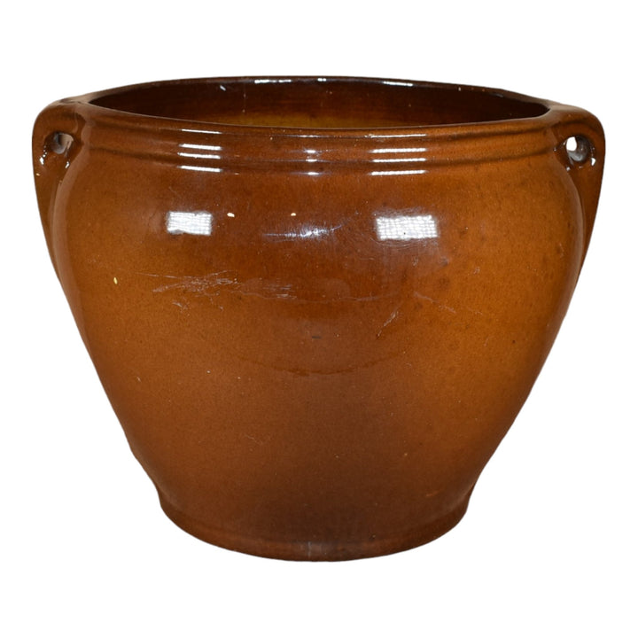 McCoy Loy-Nel-Art 1900s Pottery Standard Glaze Crocus Jardiniere Planter 205 - Just Art Pottery