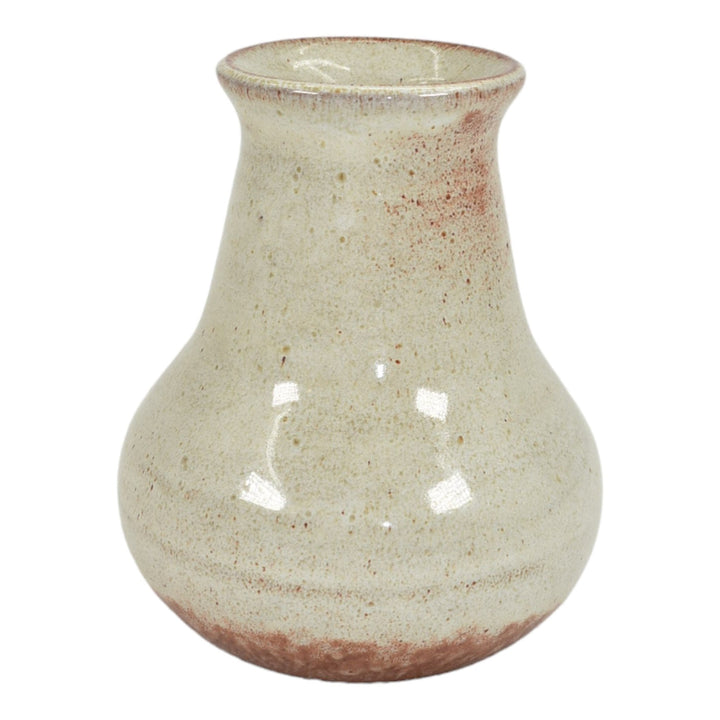 Pine Ridge Sioux Dakota Pottery Hand Made Cream Native American Vase Cottier