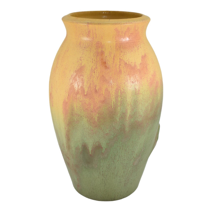 Ephraim Faience 2003 Limited Edition Hand Made Art Pottery Falcon Bird Vase 301 - Just Art Pottery