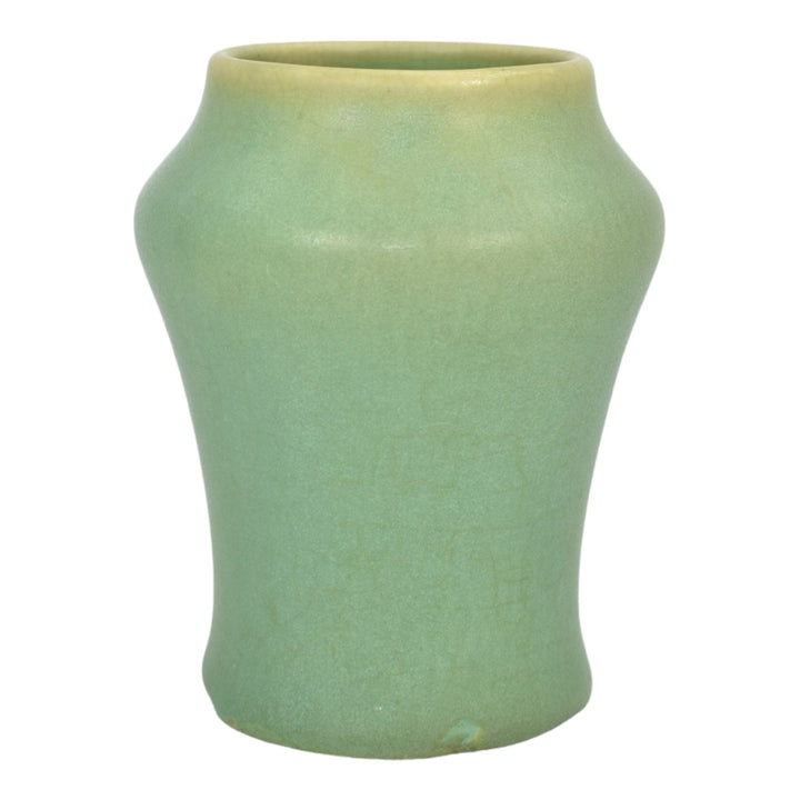 Clifton 1906 Vintage Arts And Crafts Pottery Matte Green Ceramic Vase 117