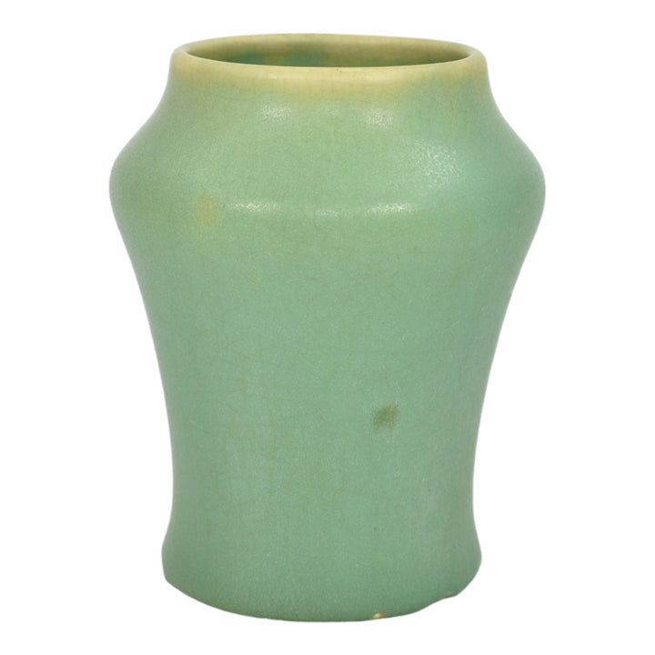 Clifton 1906 Vintage Arts And Crafts Pottery Matte Green Ceramic Vase 117