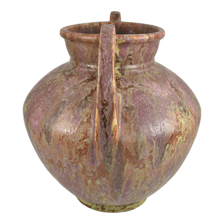 Roseville Carnelian II Mottled Red 1926 Vintage Art Pottery Ceramic Vase 313-9