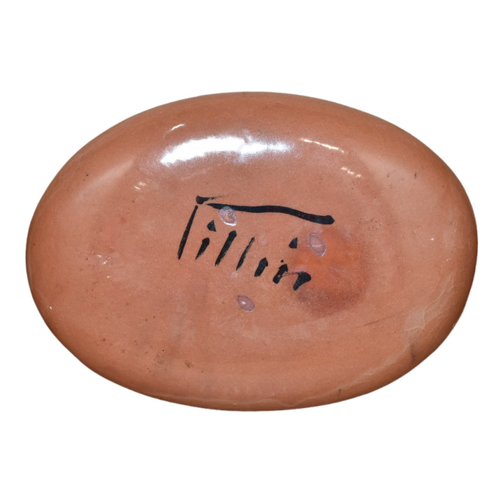 Pillin Studio Mid Century Modern Pottery Woman Horse Rider Large Ceramic Tray