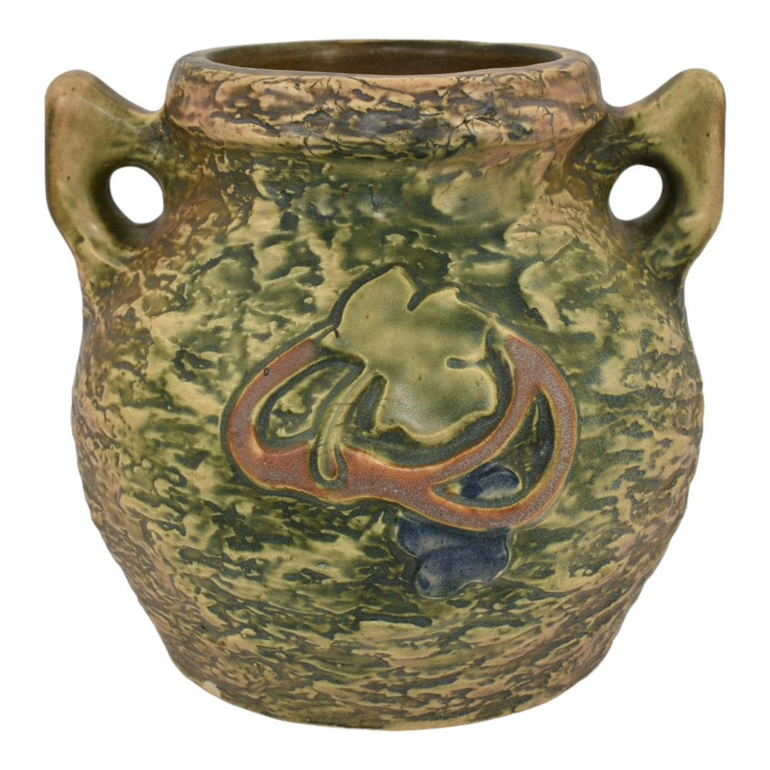 Roseville Imperial I Brown 1921 Vintage Art Pottery Ceramic Vase 152-8 - Just Art Pottery