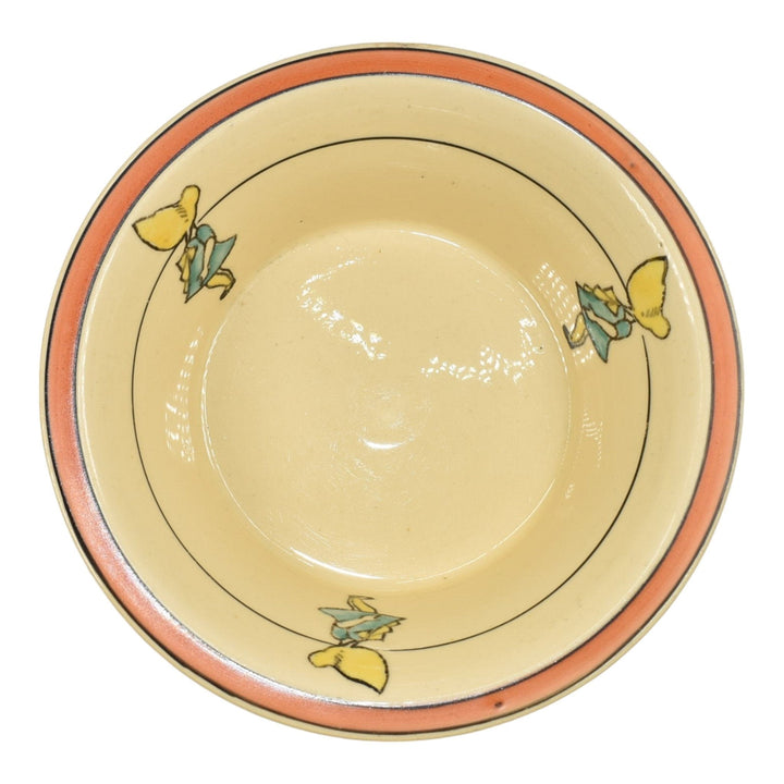 Roseville Juvenile Creamware 1910 Vintage Art Pottery Sunbonnet Sue Ceramic Bowl