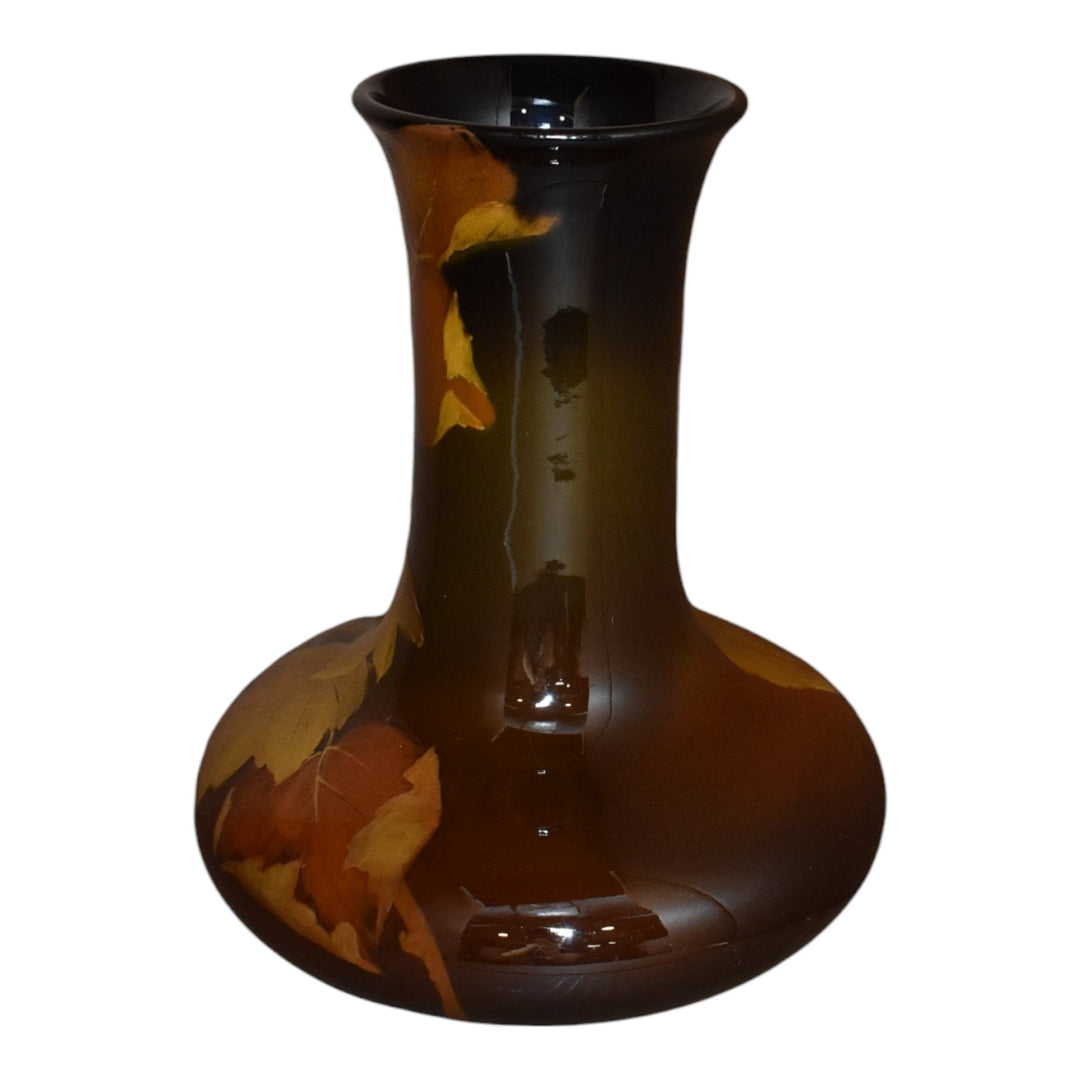 Rookwood 1900 Arts And Crafts Pottery Standard Glaze Leaves Vase 670 Fechheimer