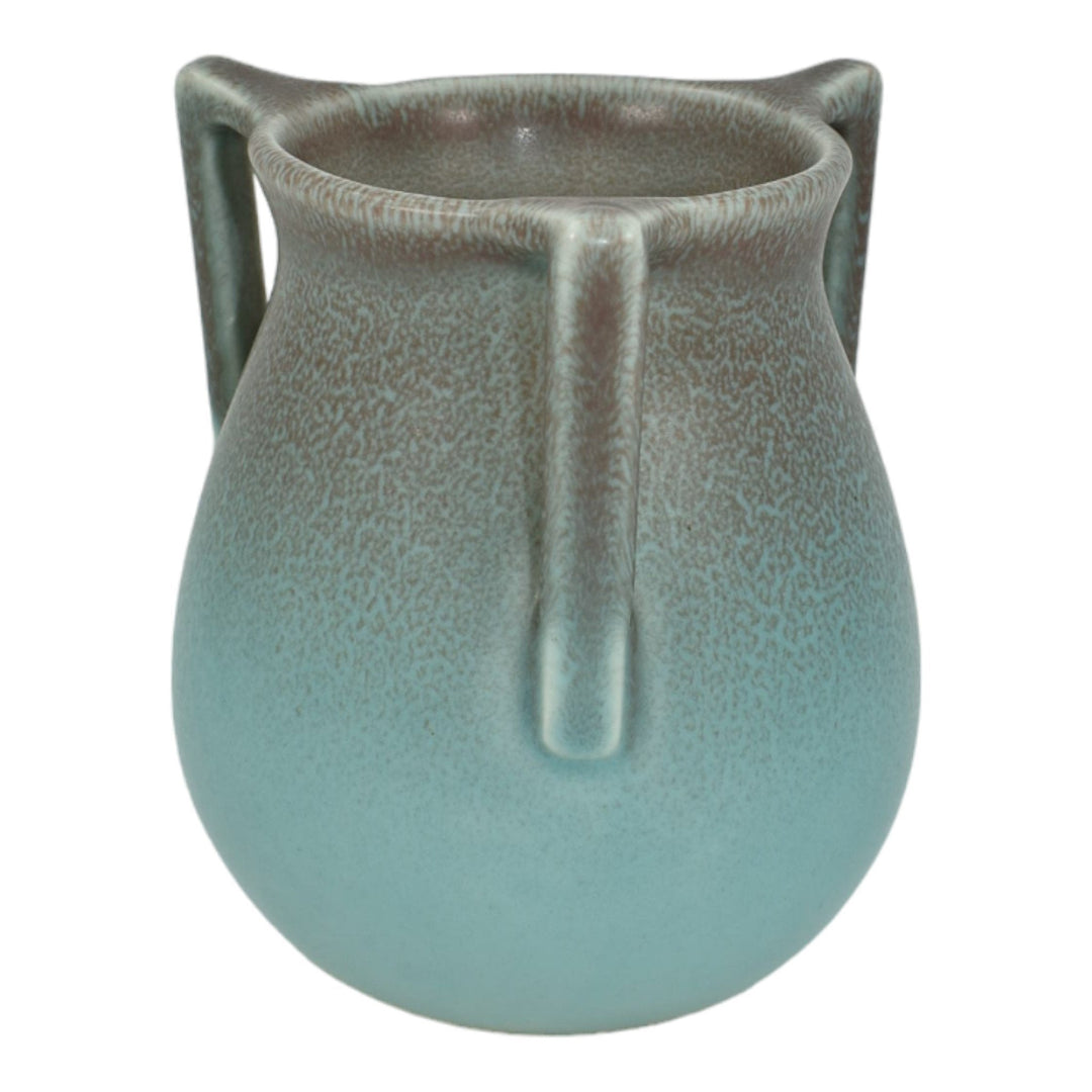 Rookwood 1923 Vintage Arts And Crafts Pottery Rose Over Aqua Ceramic Vase 63