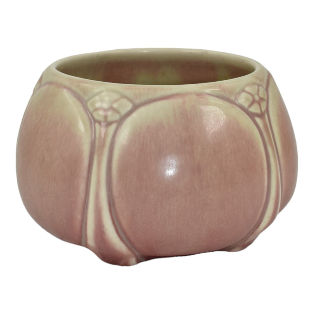 Rookwood 1918 Vintage Arts And Crafts Pottery Ivory Pink Porcelain Vase 1643