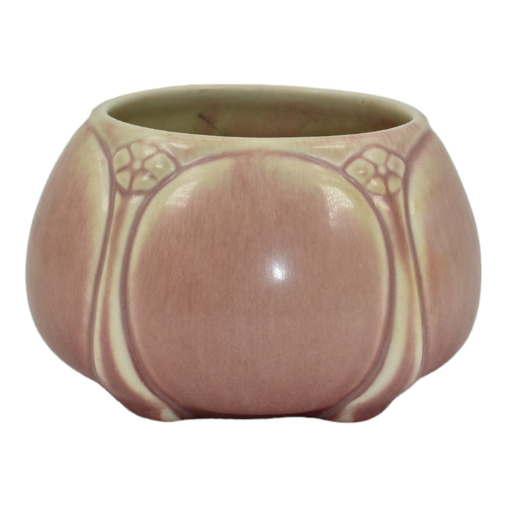 Rookwood 1918 Vintage Arts And Crafts Pottery Ivory Pink Porcelain Vase 1643
