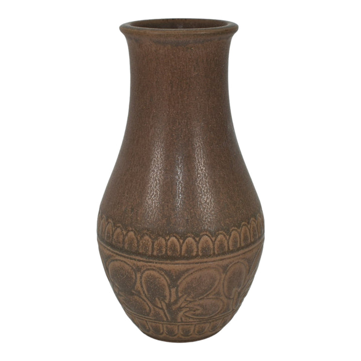 Rookwood 1926 Vintage Arts And Crafts Pottery Brown Ceramic Flower Vase 2896