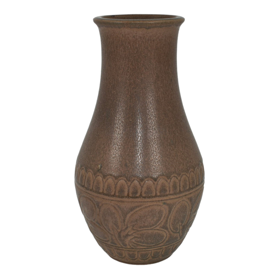 Rookwood 1926 Vintage Arts And Crafts Pottery Brown Ceramic Flower Vase 2896