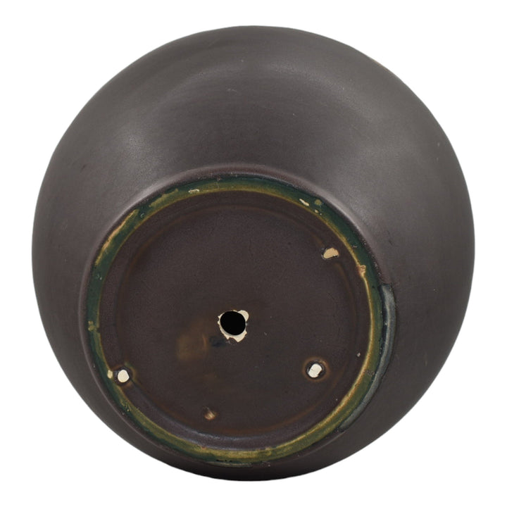 Roseville Victorian Art Brown 1925 Vintage Arts And Crafts Pottery Vase 264-9 - Just Art Pottery