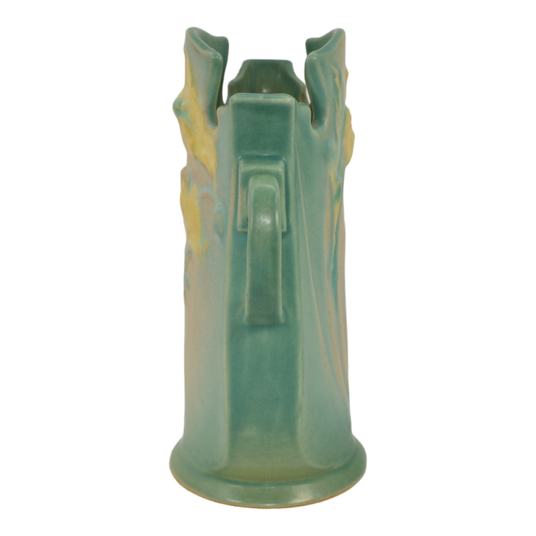 Roseville Poppy Green 1938 Vintage Art Deco Pottery Ceramic Vase 870-8
