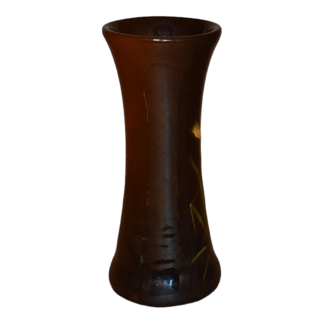 Owens Utopian Early 1900s Art Pottery Standard Glaze Carnation Ceramic Vase 942 - Just Art Pottery