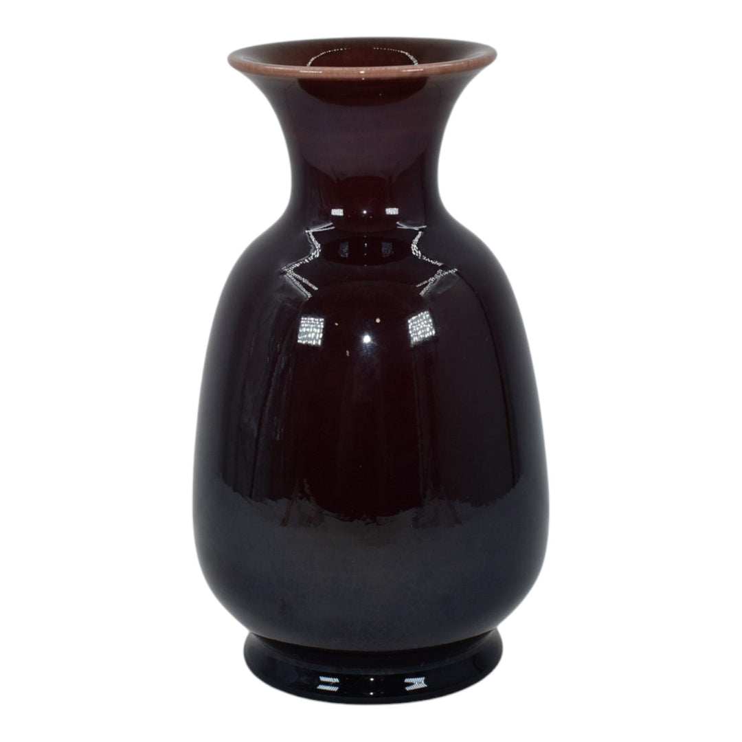 Rookwood 1940 Vintage Mid Century Modern Pottery Dark Red Ceramic Vase S2169
