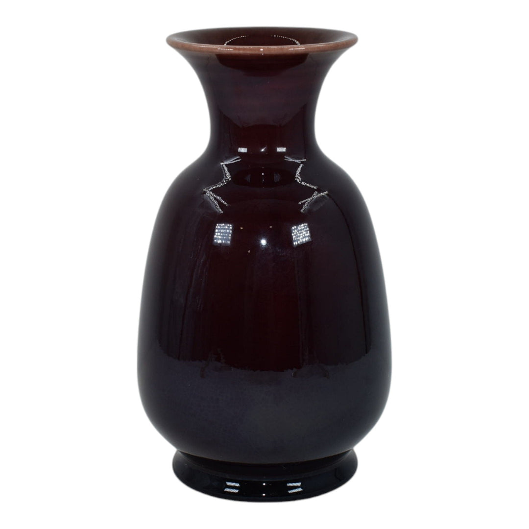 Rookwood 1940 Vintage Mid Century Modern Pottery Dark Red Ceramic Vase S2169