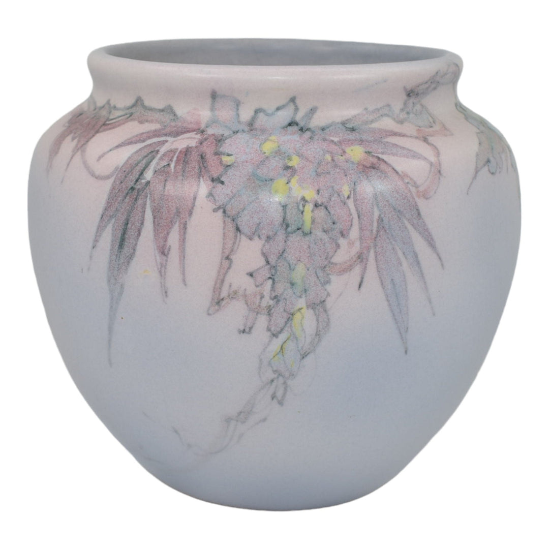 Weller Hudson Perfecto Early 1900s Vintage Pottery Floral Ceramic Vase Leffler
