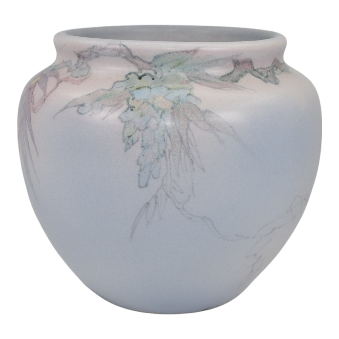 Weller Hudson Perfecto Early 1900s Vintage Pottery Floral Ceramic Vase Leffler