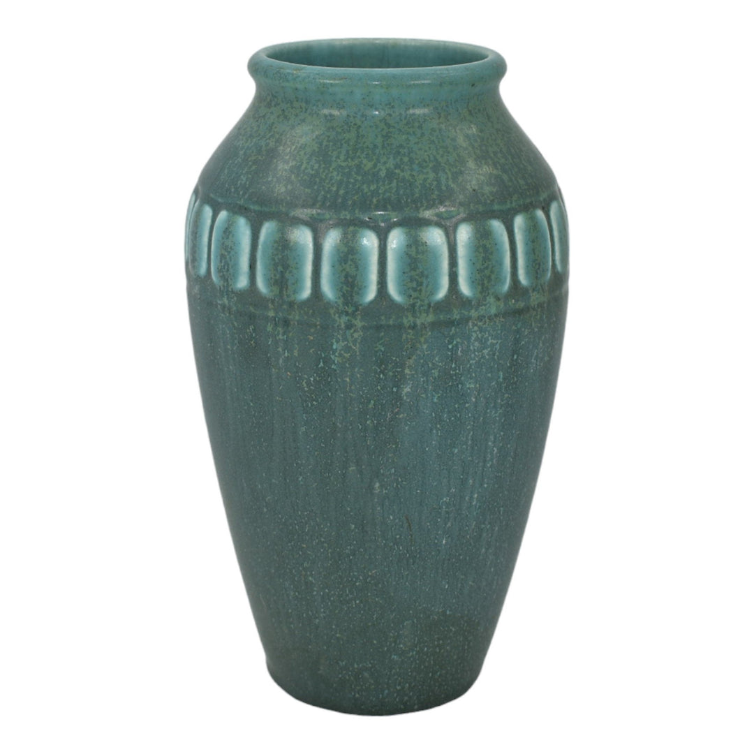 Rookwood 1927 Vintage Arts And Crafts Pottery Green Ceramic Vase 2312 - Just Art Pottery