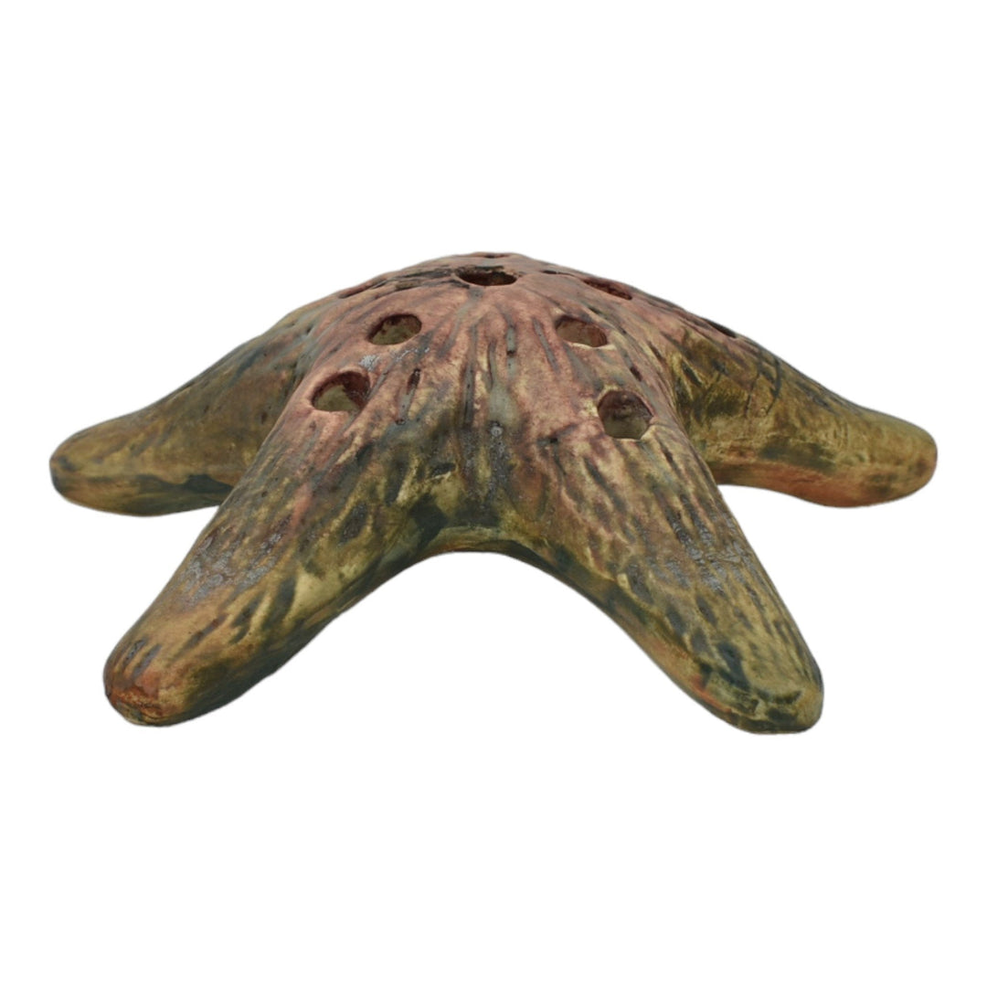 Weller Muskota 1920s Vintage Art Pottery Starfish Figural Ceramic Flower Frog