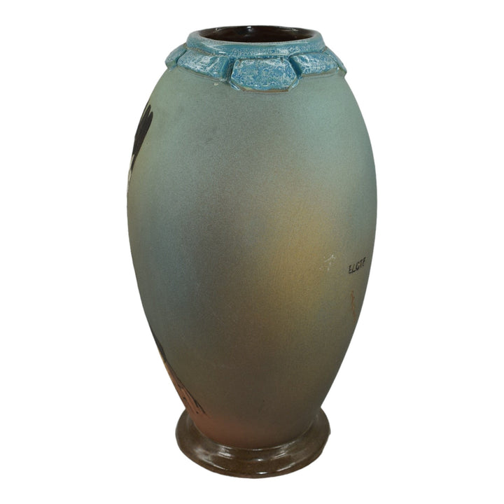 Rozart Twainware Dickens Ware Style 1975 Pottery Native American Hand Made Vase