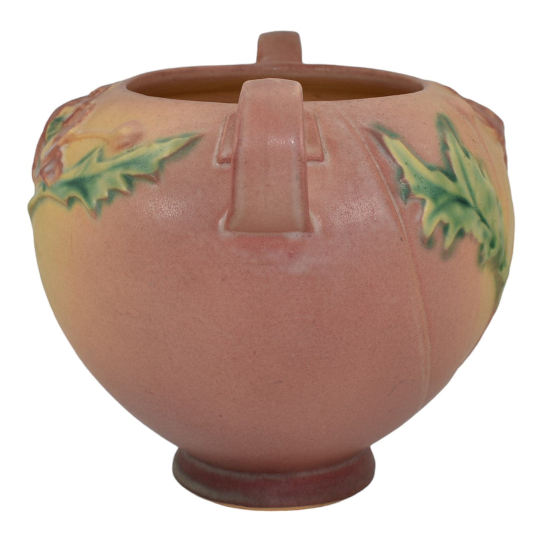 Roseville Poppy Pink 1938 Vintage Art Deco Pottery Ceramic Flower Vase 335-6