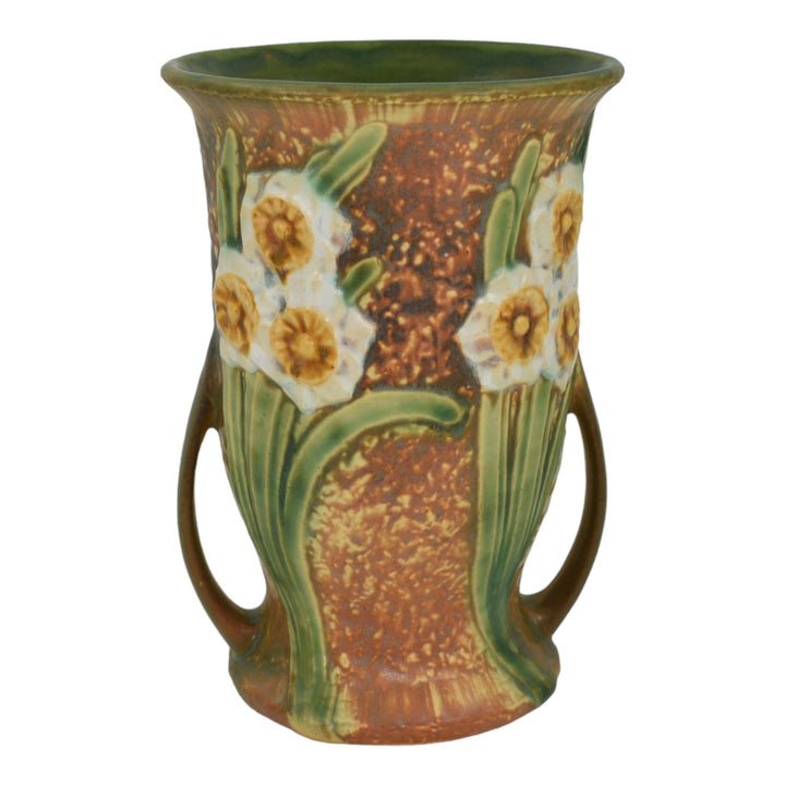 Roseville Jonquil 1931 Vintage Arts And Crafts Pottery Ceramic Flower Vase 541-7