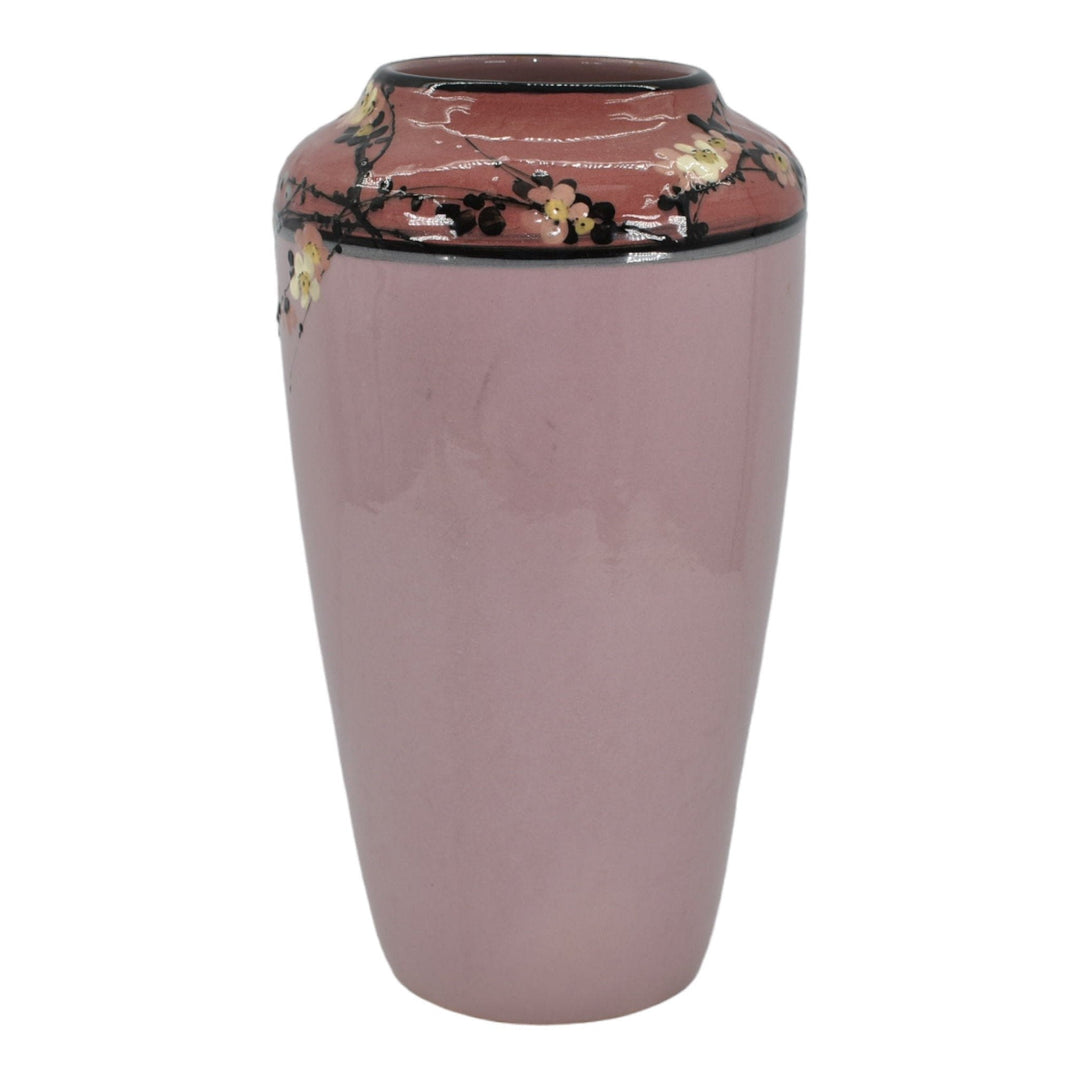 Weller Eocean Pink High Glaze Variant 1920s Pottery Pink Ceramic Vase