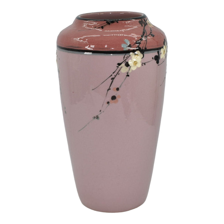 Weller Eocean Pink High Glaze Variant 1920s Pottery Pink Ceramic Vase