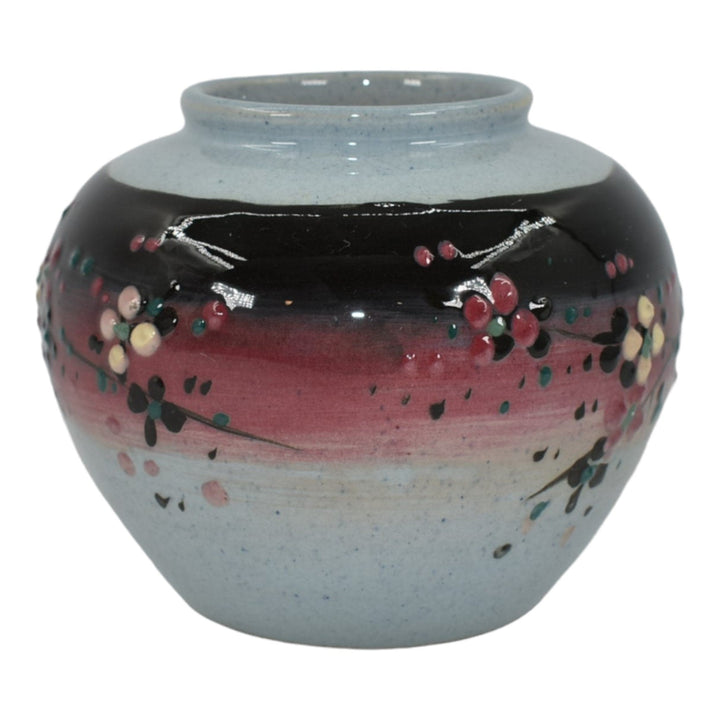 Weller Eocean Late Line 1898-1918 Pottery Squeeze Bag Hand Painted Ceramic Vase - Just Art Pottery