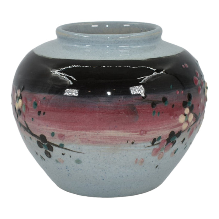Weller Eocean Late Line 1898-1918 Pottery Squeeze Bag Hand Painted Ceramic Vase - Just Art Pottery
