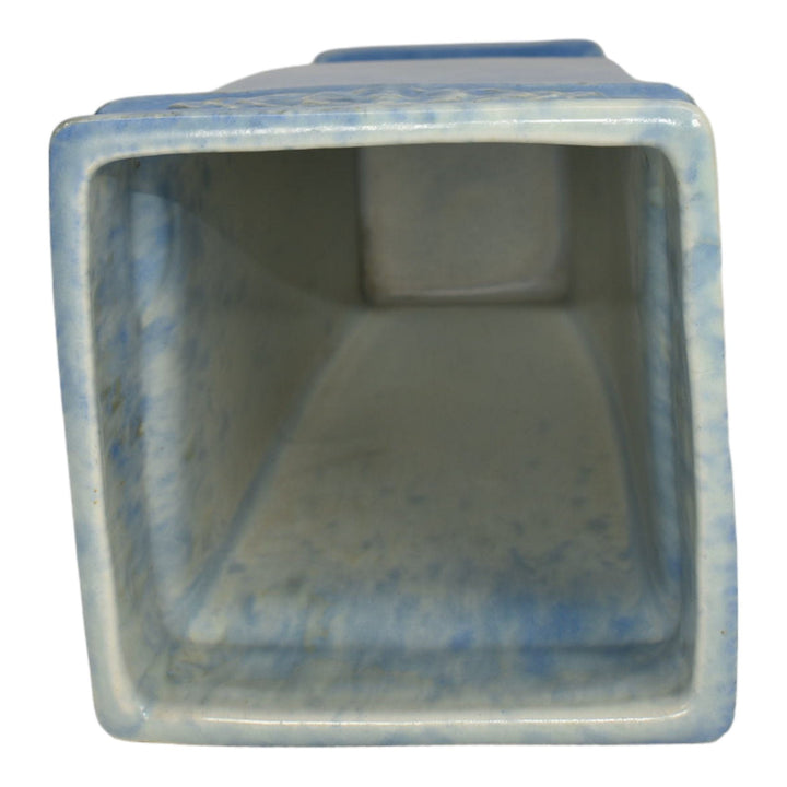 Roseville Tourmaline Blue 1933 Vintage Art Deco Pottery Ceramic Vase 612-7
