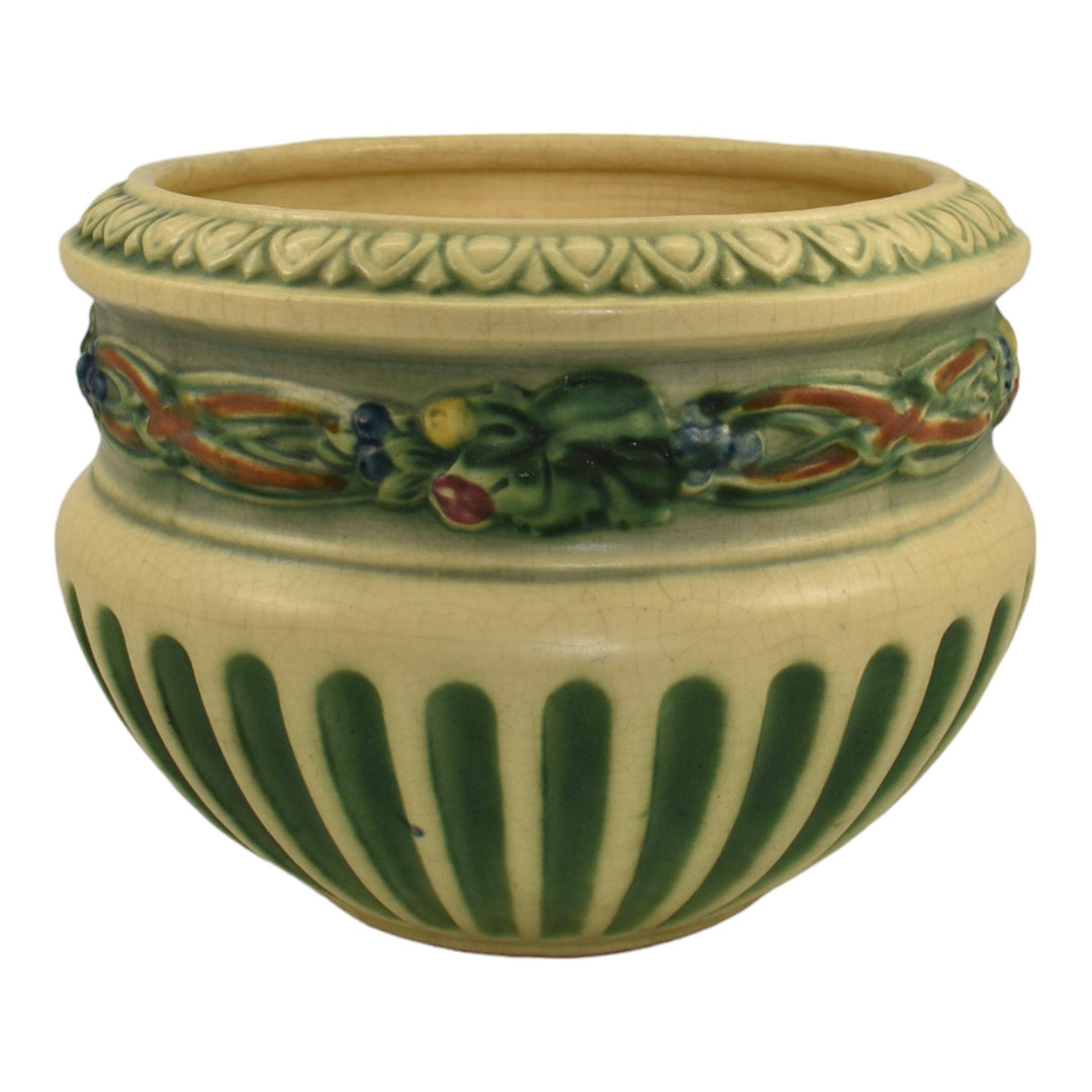 Roseville Corinthian 1923 Vintage Art Pottery Ceramic Jardiniere Planter 601-6 - Just Art Pottery
