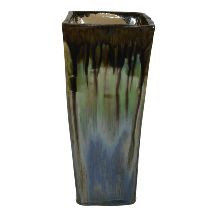 Fulper Prang 1913-17 Arts And Crafts Pottery Flambe Drip Glaze Ceramic Vase - Just Art Pottery